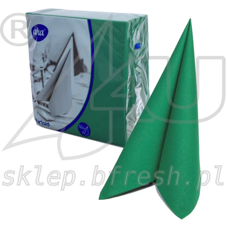 Serwetki flizelinowe AHA 40x40 cm Zielone 50 szt