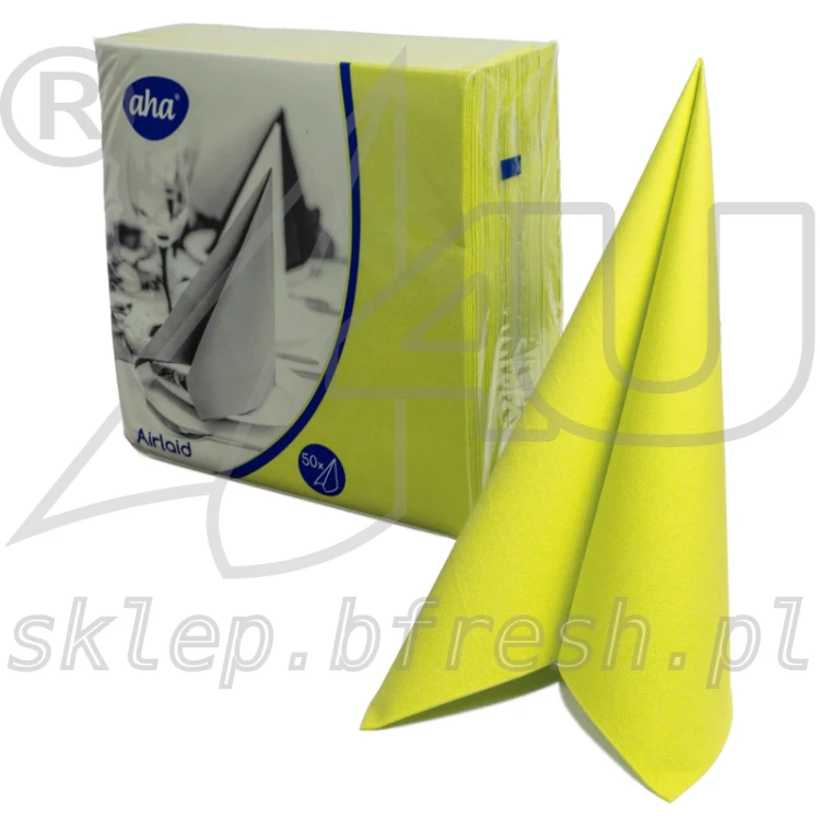 Serwetki flizelinowe AHA 40x40 cm Lemonka 50 szt