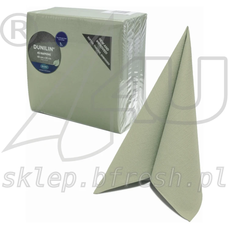 Serwetki flizelinowe Dunilin 40x40 cm Pistacja 45 szt