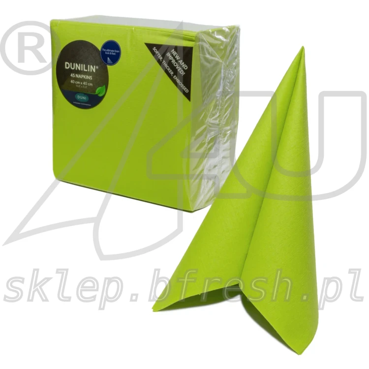 Serwetki flizelinowe Dunilin 40x40 cm Kiwi 45 szt