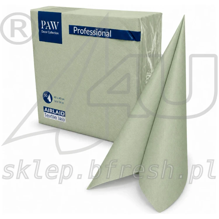 Serwetki flizelinowe 40x40 cm Pistacja 50 szt PAW
