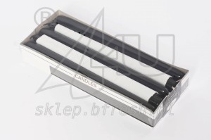 Świece stożkowe 240/22 mm Czarne 10 szt