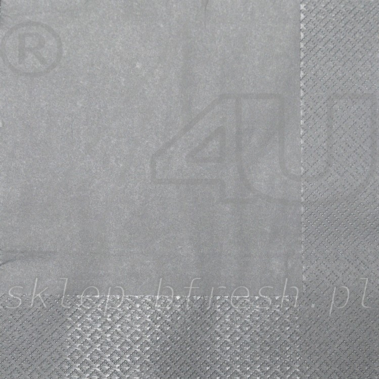 SERWETKA SREBRNA 33x33 20 szt