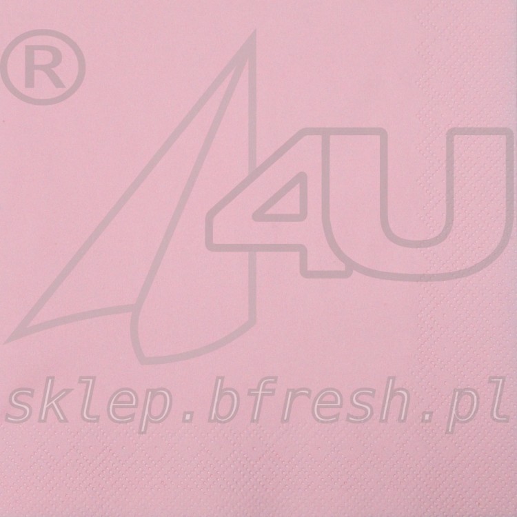 SERWETKA RÓŻOWA 33x33 20 szt