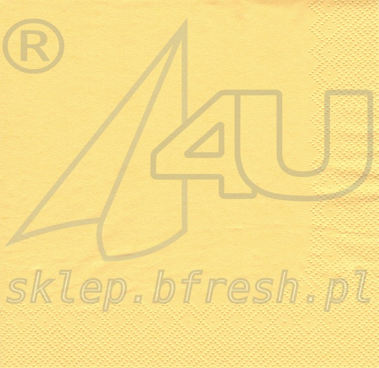 serwetki papierowe 33x33 3 warstwowe 3w żółty żółte żółta  kolorowe jednobarwne decouperage rozne kory 20 szt sklep bfresh pl.jpg