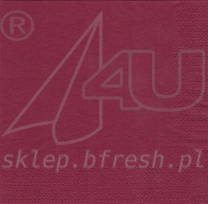 SERWETKA BORDO 33X33 20 SZT