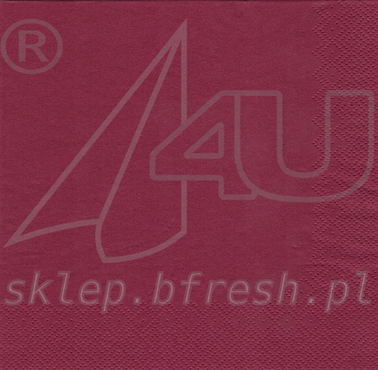 SERWETKA BORDO 33X33 20 SZT