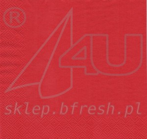 SERWETKA CZERWONA 33x33 20 szt