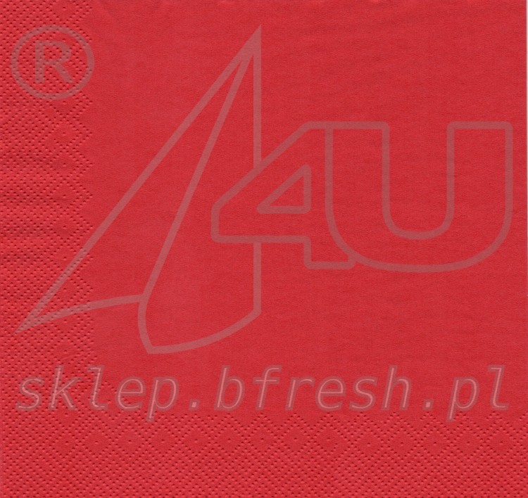 SERWETKA CZERWONA 33x33 20 szt