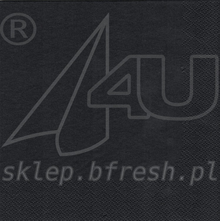 SERWETKA CZARNA 33X33 20 SZT