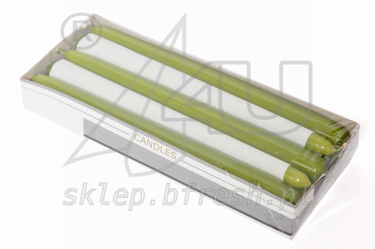 Świece stożkowe 240/22 mm Oliwkowe 10 szt