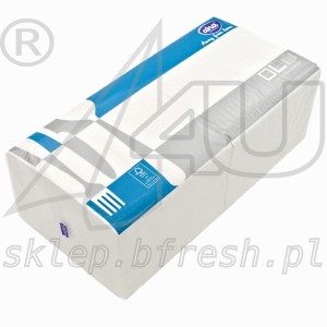 serwetki jednowarstwowe białe 33x33