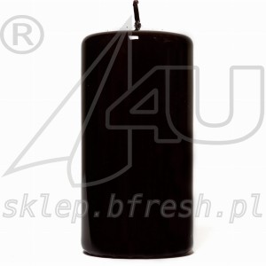 świeca walec czarna 120x58