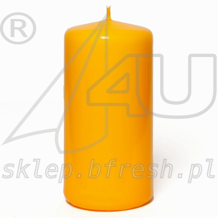 świeca walec żółta 120x58