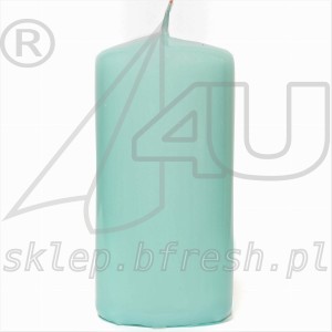 świeca walec miętowa 120x58