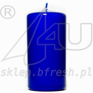 świeca walec granatowa 120x58