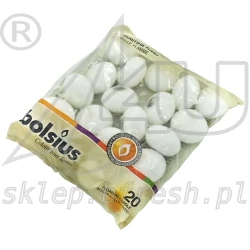 Świece pływające białe Bolsius Ø 4,5 cm 20 szt.