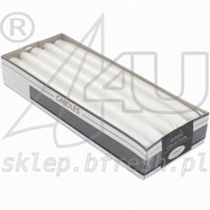 Świece stożkowe metalik perlowy 10 szt