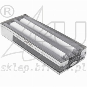 Świece stożkowe stalowe magnolie 10 szt