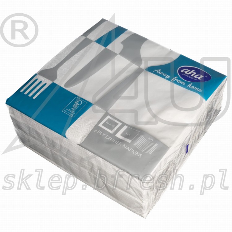 Serwetki 40 x 40 cm 2w Białe