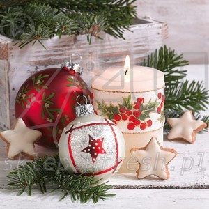 Serwetki papierowe Boże Narodzenie 33 x 33 cm 3w BN-126