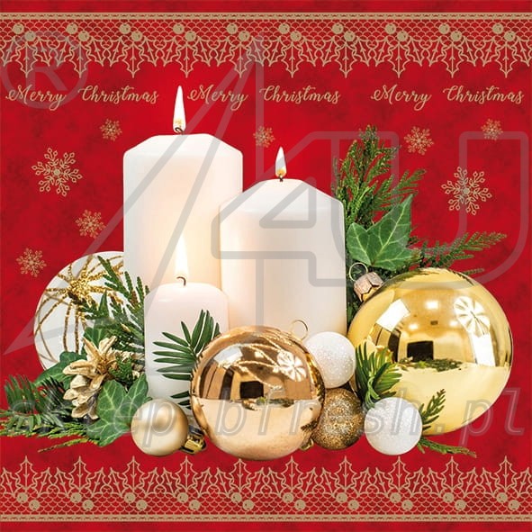 Serwetki papierowe Boże Narodzenie 33 x 33 cm 3w BN-114