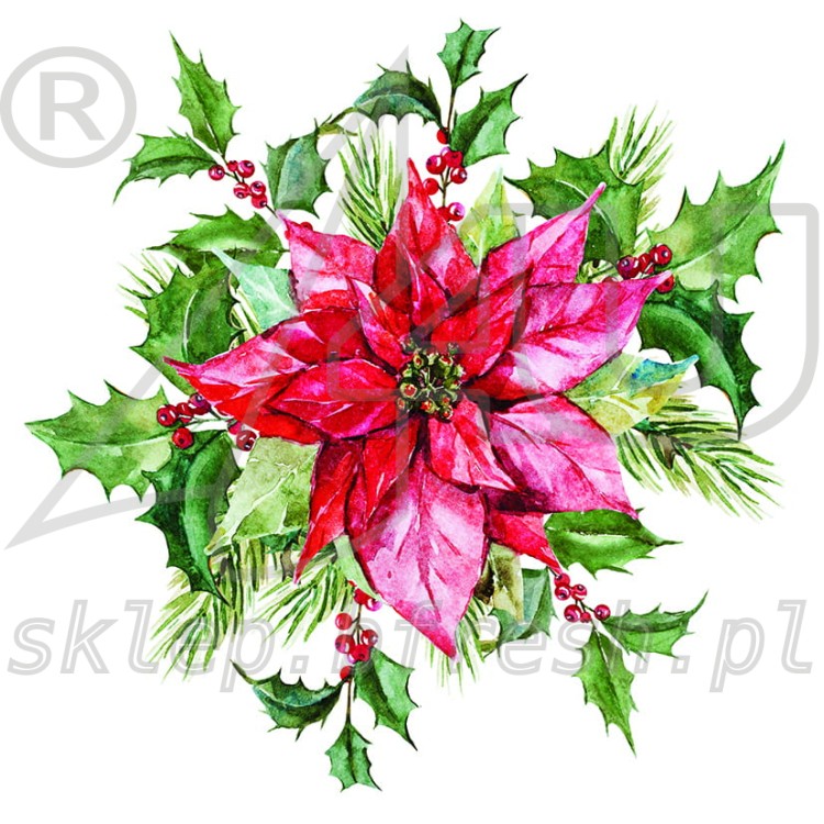 Serwetki papierowe Boże Narodzenie 33 x 33 cm 3w BN-131