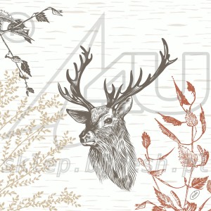 Serwetki Duni Classic 40 x 40 cm 4w Wood & Deer