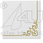 Serwetki flizelinowe 40 x 40 cm Elegant Frame Gold 50 szt