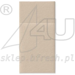 Kieszonki flizelinowe na sztućce 40 x 40 cm Beżowe 25 szt  PAW