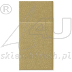 Kieszonki flizelinowe na sztućce 40 x 40 cm Złote 25 szt PAW