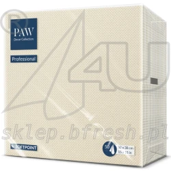 Serwetki Softpoint 38x38 cm 1/4 Szampan (Kremowe) 50 szt