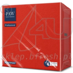 Serwetki Softpoint 38x38 cm 1/4 Czerwone 50 szt