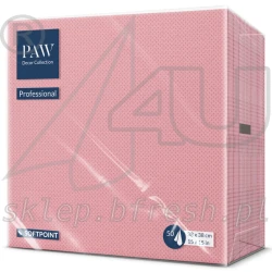 Serwetki Softpoint 38x38 cm 1/4 Różowe 50 szt