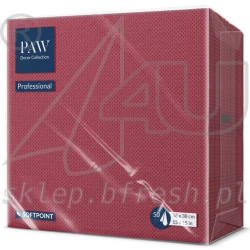 Serwetki Softpoint 38x38 cm 1/4 Bordowe 50 szt