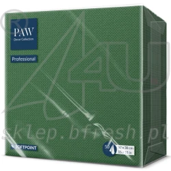 Serwetki Softpoint 38x38 cm 1/4 "Butelkowa" Zieleń 50 szt