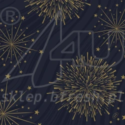 Serwetki flizelinowe Bio-Dunisoft 40x40 cm Sparkly Black 60 szt