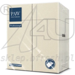 Kieszonki papierowe na sztućce Softpoint 32x38 cm Kremowe 50 szt 