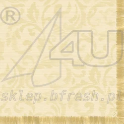 Serwetki Dunilin 40x40 cm Rich Damast Kremowy 45 szt