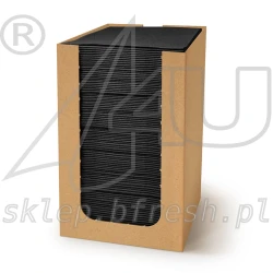 Serwetki koktajlowe 20x20 cm Czarne 100 szt PAW