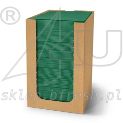 Serwetki koktajlowe 20x20 cm Zielone (Butelkowa Zieleń) 100 szt PAW