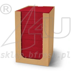 Serwetki koktajlowe 20x20 cm Bordowe 100 szt PAW