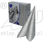 Serwetki flizelinowe 40 x 40 cm Srebrne Metaliczne 50 szt AHA