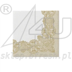 Serwetki flizelinowe 40 x 40 cm Złota Koronka 50 szt