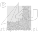 Serwetki flizelinowe 40 x 40 cm Srebrna Koronka 50 szt