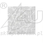 Serwetki filzelinowe 40 x 40 cm Srebrne Róże 50 szt