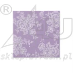 Serwetki flizelinowe 40 x 40 cm Wrzosowe z Koronką 50 szt