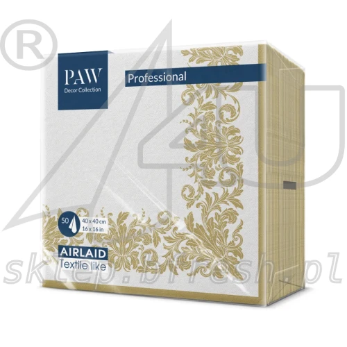 serwetki-flizelinowe-biale-zloty-ornament-paw.webp