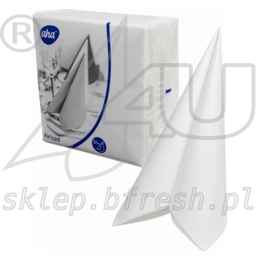 Serwetki flizelinowe Airlaid Hanke Tissue AHA 40 × 40 cm białe 50 szt