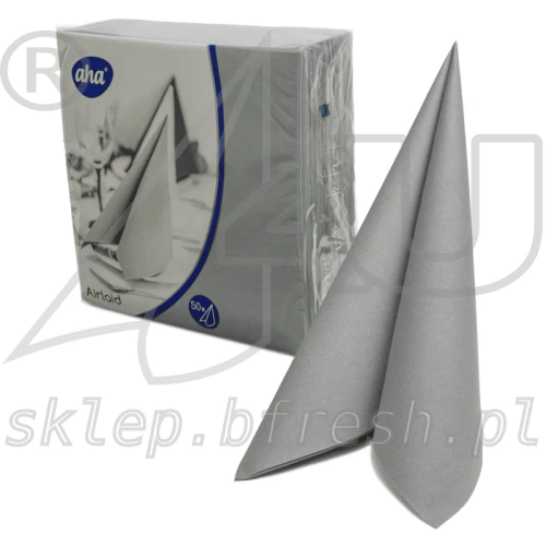 Serwetki flizelinowe Airlaid Hanke Tissue AHA 40 × 40 cm szare 50 szt